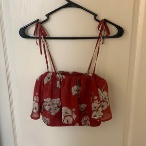 Like new medium A&F crop top no slop boob skirt